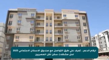 أرقام الدعم.. تعرف على طرق التواصل مع صندوق الإسكان الاجتماعي 2025 لحل مشكلات سكن لكل المصريين